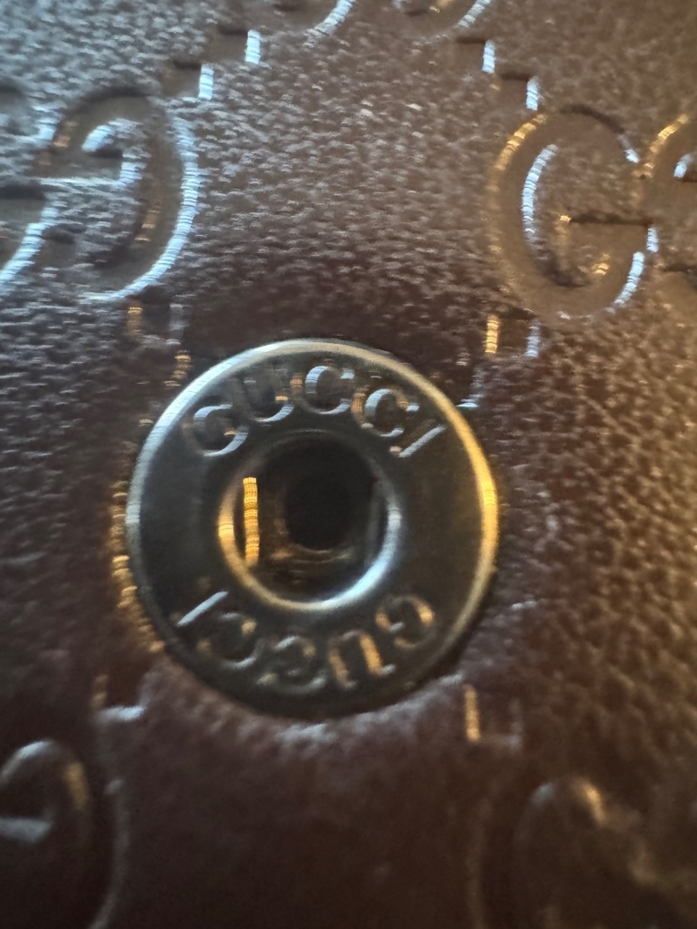 AUTHENTIC GUCCI LEATHER GLASSES CASE - MINT! - Picture 4 of 5